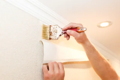 Pose de papier peint à Saint-Cassin — revêtements muraux et toiles de verre